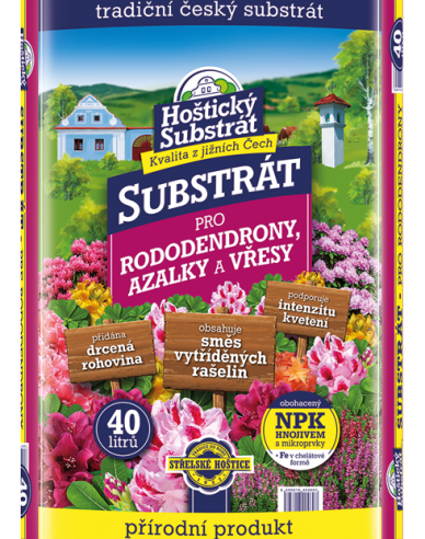 Hoštický Substrát pro rododendrony, azalky a vřesy 40l