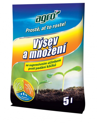 Agrosubstrát pro výsev a množení s tlumivým účinkem 5l