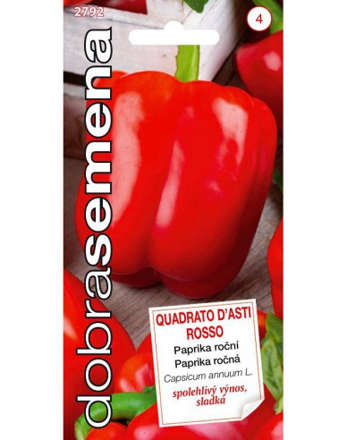 Dobrá semena Paprika roční ´Quadrato D´Asti Rosso´