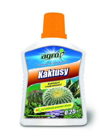 Agro kapalné hnojivo pro kaktusy a sukulenty 0,25l