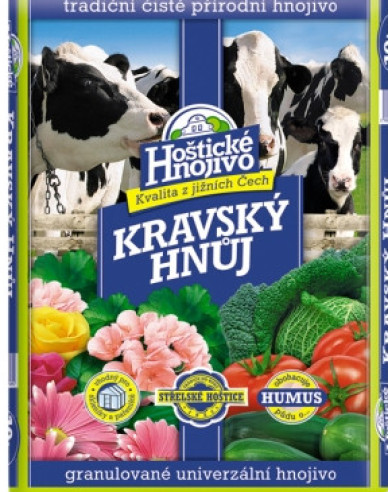 Hostický kravský hnůj 10 kg