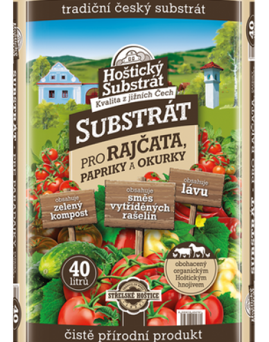 Hoštický Substrát pro rajčata, papriky, okurky 40l