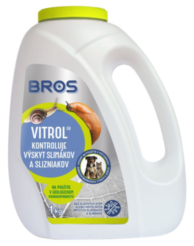 Bros Vitrol GB 1kg - přípravek proti slimákům