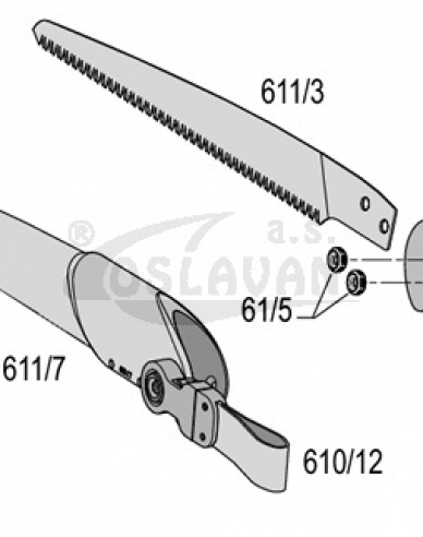 Felco 611/3 náhradní plátek (pila Felco 611)