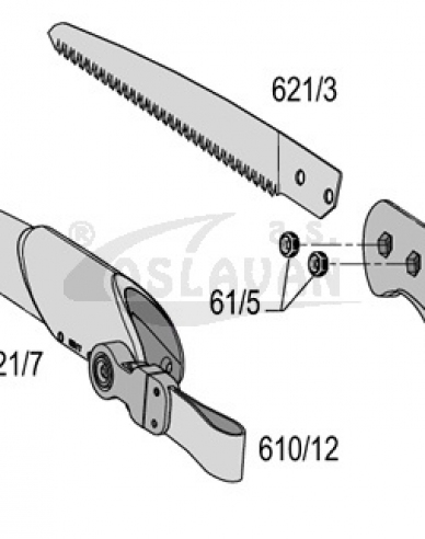 Felco 621/3 náhradní plátek (Felco 621)