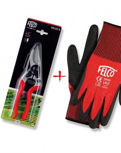 FELCO 8 Nůžky  + rukavice FELCO 701 - XL