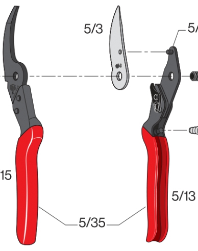 FELCO 5 Zahradnické nůžky