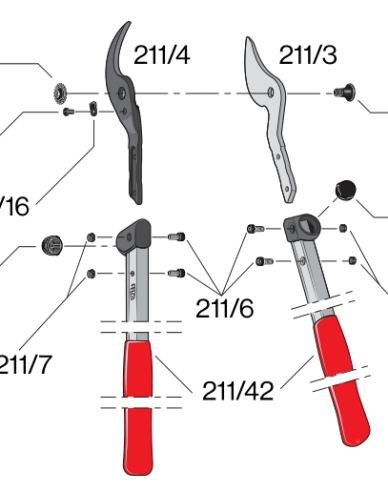 FELCO 211 - 60 Dvouruční nůžky na větve