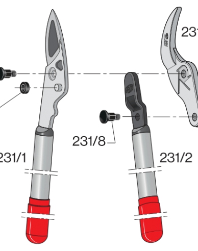 FELCO 231 Dvouruční nůžky na větve