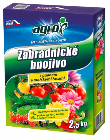 AGRO Zahradnické hnojivo 2,5 kg