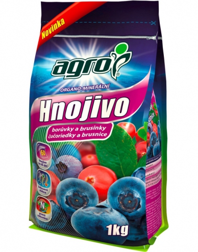 Agro organic - minerální hnojivo pro borůvky a brusinky 1kg