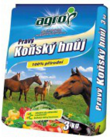 AGRO Pravý koňský hnůj 3kg