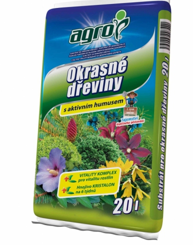 AGRO Substrát pro okrasné dřeviny 20l