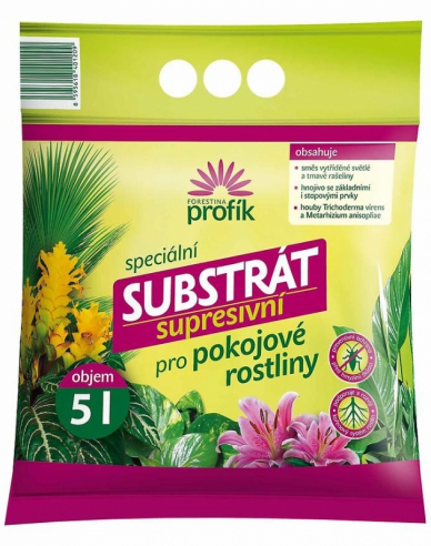 Profík Supresivní substrát pro pokojové rostliny 5l