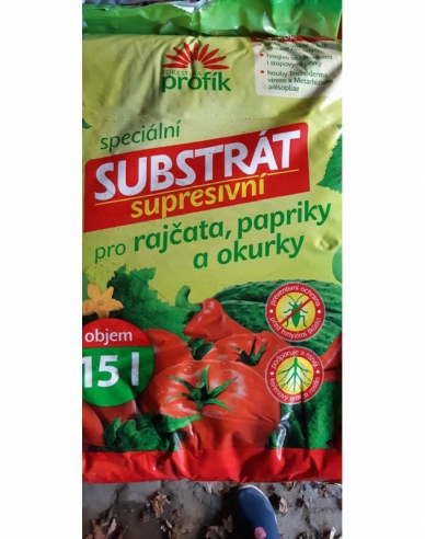 Profík Supresivní substrát pro rajčata, papriky a okurky 15l